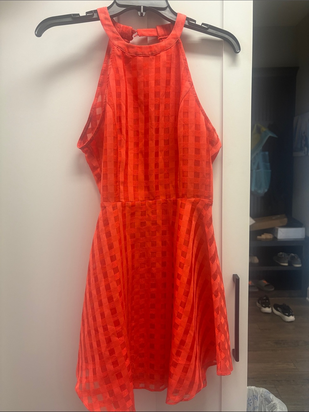 Lovers + Friends Revolve Terrace View Halter Fit N Flare Mini Dress Small